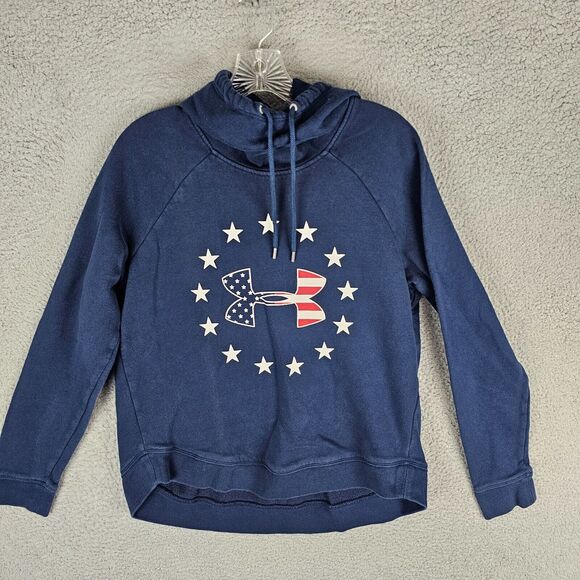Under Armour Women’s UA Freedom Logo USA Hoodie Size Medium - Picture 1 of 7
